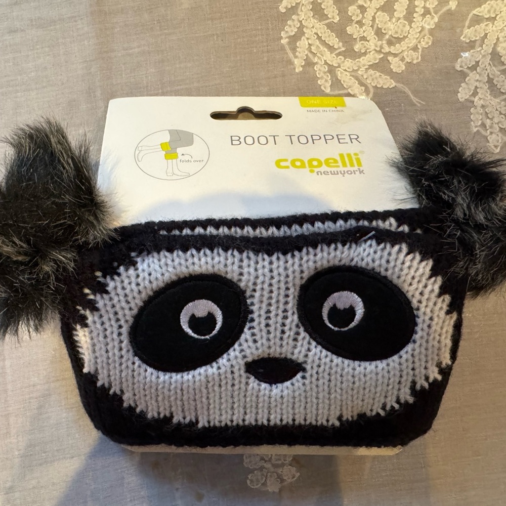 Capelli of New York Panda Boot Topper - Black and White
